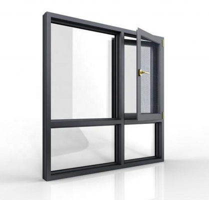 FiberGlass Screen Netting Material Double Glazed Aluminum Casement Windows And Doors