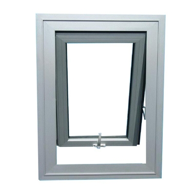 Reflective Gas Strut Spring UPVC Awning Window with Stainless Steel Screen Netting