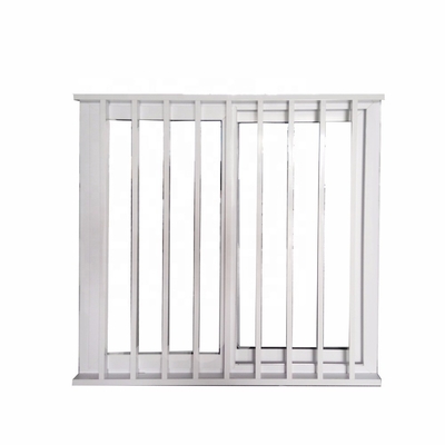 2023 Novel PVC Courtyard Sliding Window Grill Design with Horizontal Opening Pattern