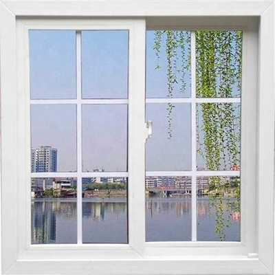 2023 Novel PVC Courtyard Sliding Window Grill Design with Horizontal Opening Pattern