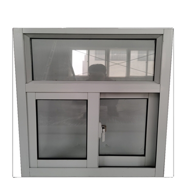 Modern Design Black Aluminum Sliding Window with High Security System and Security Bars