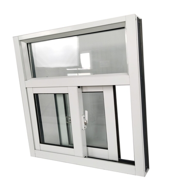 Modern Design Black Aluminum Sliding Window with High Security System and Security Bars