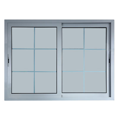Novel Casement Horizontal Double Glass Windows with Stainless Steel Screen Netting