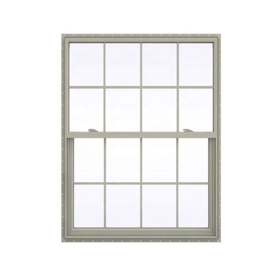 Upvc Soundproof Vinyl Windows Single Hung Plastic Window Design with Magnetic Screen
