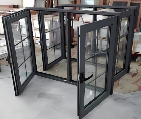Personalized Design Casement Window with Screen Made of Aluminum Alloy Profile