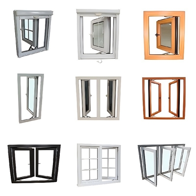 Personalized Design Casement Window with Screen Made of Aluminum Alloy Profile