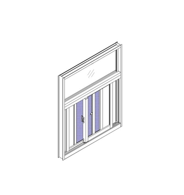 Customizable Hurricane Impact Sliding Windows With Grill and High Security System