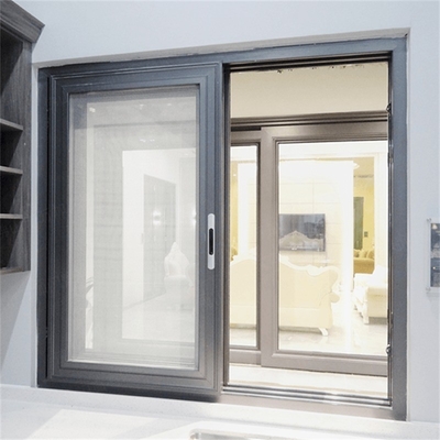 Aluminum Sliding Bay Window with Coating Glass and Stainless Steel Screen Netting