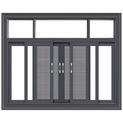 Sliding Opening Aluminum Hurricane Impact Window with Stainless Steel Screen Netting