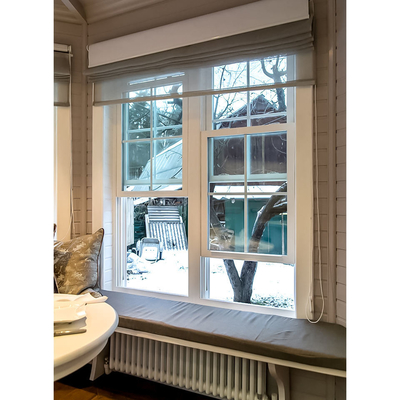 Energy Single Hung Window with Magnetic Screen and Silicone Sealant Sealing System