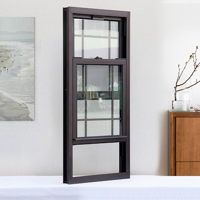 Affordable PVC Single Hung Windows with Waterproof and Heat Insulation