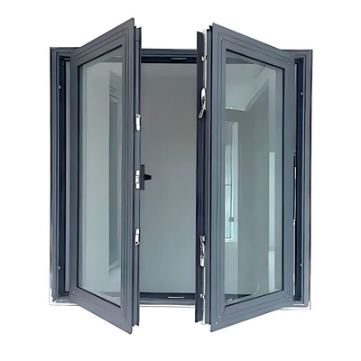 Aluminum Casement Windows With Screen Designed in Postmodern Style for Customization