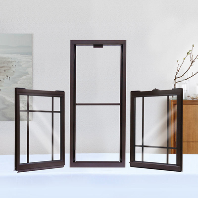 Affordable PVC Single Hung Windows with Waterproof and Heat Insulation