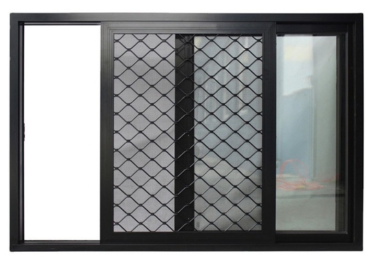 Customized Folding Screen Double Glazed Aluminum Windows with Stainless Steel Netting