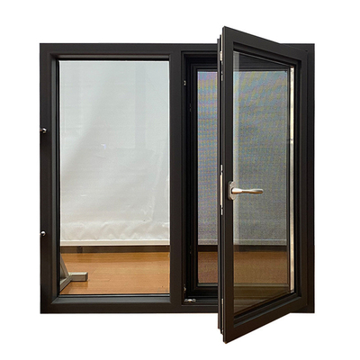 Home Office Modern Style Soundproof Casement Aluminium Windows with Aluminum Alloy Frame