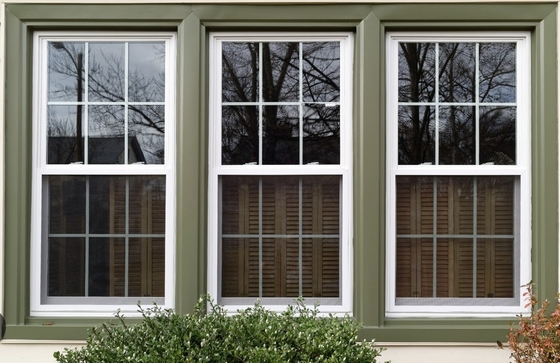 Swing Open Style Upvc Roller Plastic Hanging Windows with FiberGlass Screen Netting Material