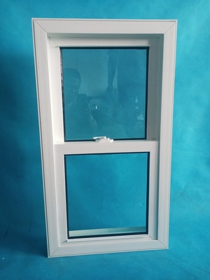 Swing Open Style Upvc Roller Plastic Hanging Windows with FiberGlass Screen Netting Material