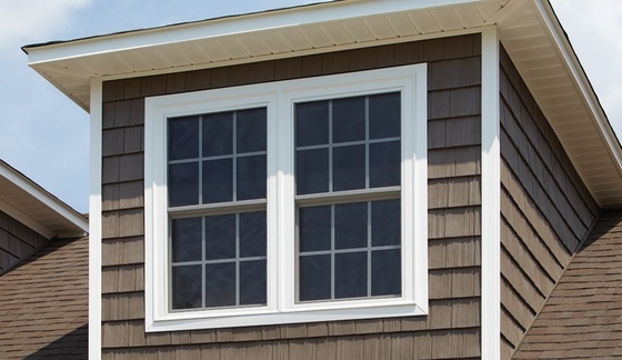 Swing Open Style Upvc Roller Plastic Hanging Windows with FiberGlass Screen Netting Material