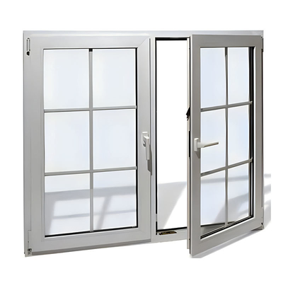 Swing French Casement Windows with Double Tempered Glazing and Roller Blind Design