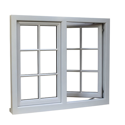 Swing French Casement Windows with Double Tempered Glazing and Roller Blind Design
