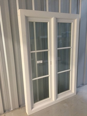 Swing French Casement Windows with Double Tempered Glazing and Roller Blind Design
