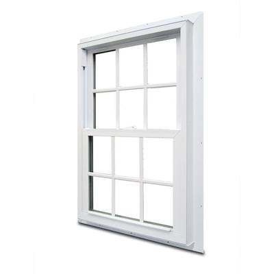 American Style Upvc Design Appartment Single Hung Fibreglass Windows Powder Coated