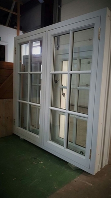 Swing French Casement Windows with Double Tempered Glazing and Roller Blind Design