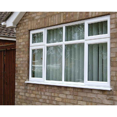 Magnetic Screen Upvc Casement Windows Design with Top Hardware and Chinese Top