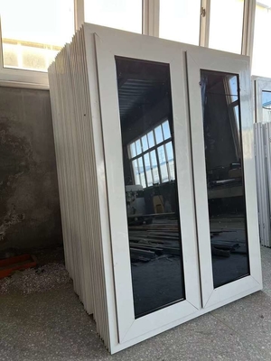 Single Casement Window with Soundproof Tempering Glass Upvc Vinyl Replacement