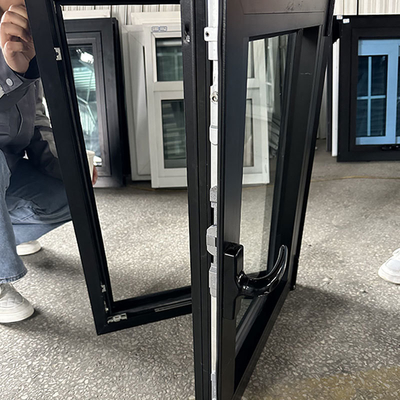 Black Aluminum Frame Insulated Double Glazed Casement Windows for Energy Efficiency