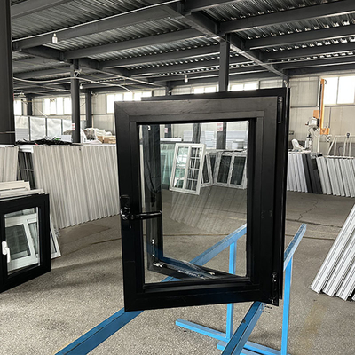 Black Aluminum Frame Insulated Double Glazed Casement Windows for Energy Efficiency