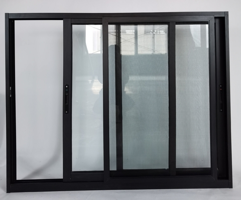 Customized Soundproof Double Glazed Aluminum Windows with High Security Lock System