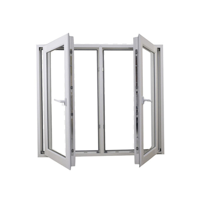 Customized UPVC Profile Casement Window with Plastic Frame Material from OEM