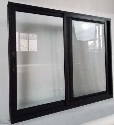 Customized Soundproof Double Glazed Aluminum Windows with High Security Lock System