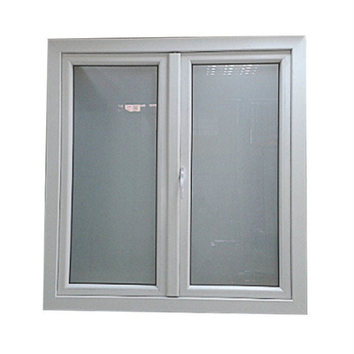 Vertical Opening Plastic Frameless Arch Top Casement Window for Hanging Curtain Top