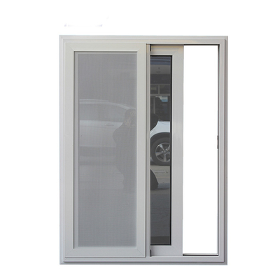 Single Glass Clean Slim Slider Window with Stainless Steel Screen Netting Material