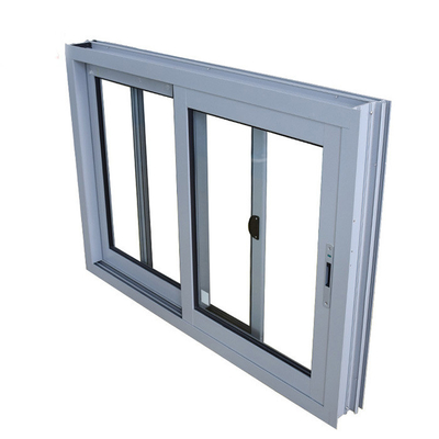 Single Glass Clean Slim Slider Window with Stainless Steel Screen Netting Material