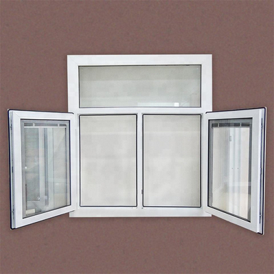 Qualified Hardware Accessories Swing Style American Casement Windows with PVC Frame