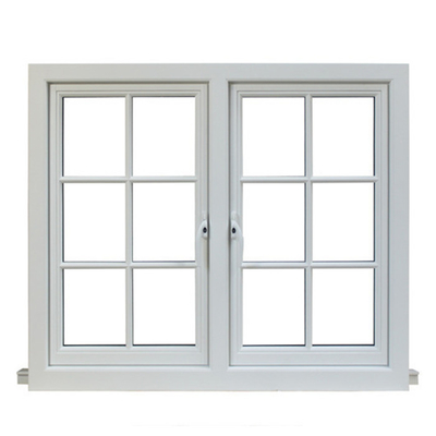 Qualified Hardware Accessories Swing Style American Casement Windows with PVC Frame