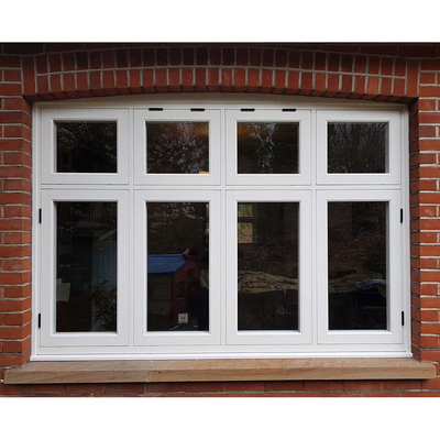 Qualified Hardware Accessories Swing Style American Casement Windows with PVC Frame