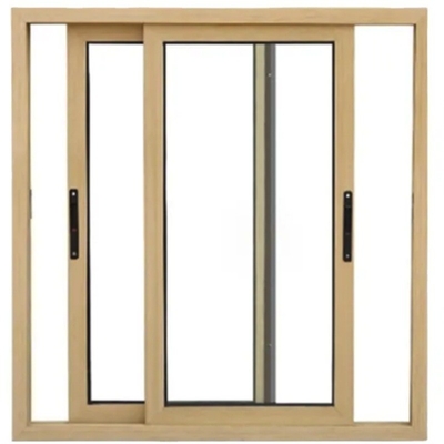 Aluminum Alloy Frame Noise Free Tinted Glass Sliding Windows French Type With Shutters
