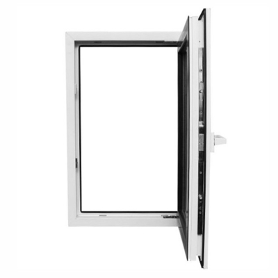 Double Glazed Impact Resistant Casement Windows Swing Open Style Stained Glass Windows