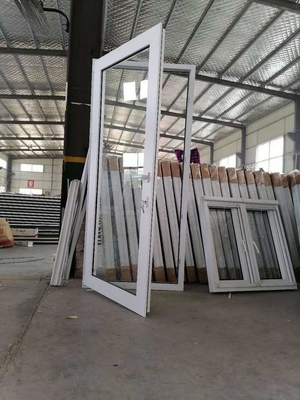 Swing Open PVC Upvc Hurricane Windows With Blinds for Residential and Commercial