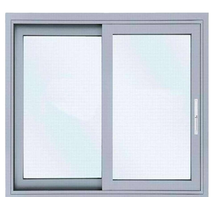 Large Size Double Glass Aluminum Sliding Windows with FiberGlass Screen Netting Material