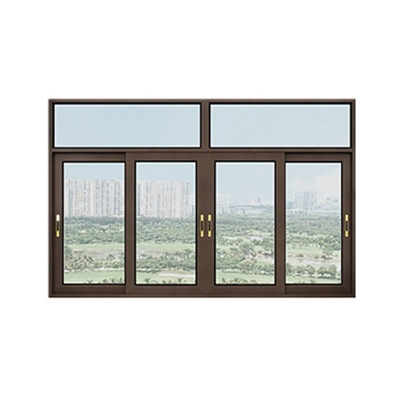 Square Rotating Sliding Door Two Point Closing Aluminum Window with Magnetic Screen