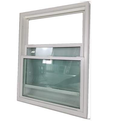 Double Pane Upvc Hurricane Double Hung Windows with Horizontal Opening Pattern Design