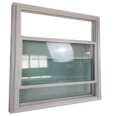 Double Pane Upvc Hurricane Double Hung Windows with Horizontal Opening Pattern Design