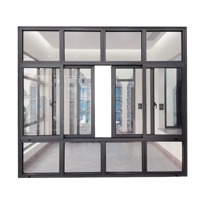 Double Glazed Hurricane Impact Aluminum Sliding Windows with Heat Insulation Function