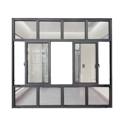 Double Glazed Hurricane Impact Aluminum Sliding Windows with Heat Insulation Function