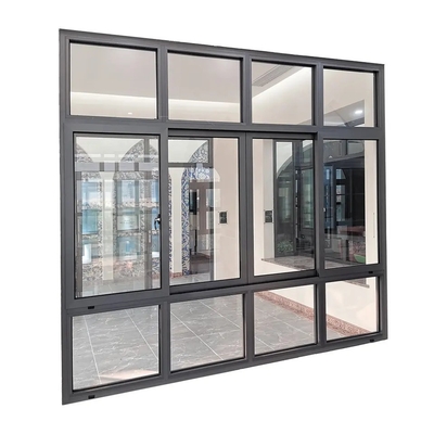 Double Glazed Hurricane Impact Aluminum Sliding Windows with Heat Insulation Function